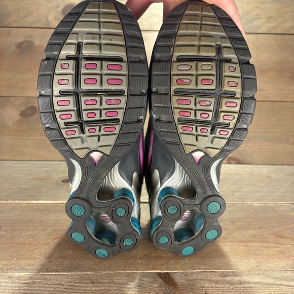 nike shox R4 womens size 9 shoes gray athletic running sneakers - Picture 7 of 9